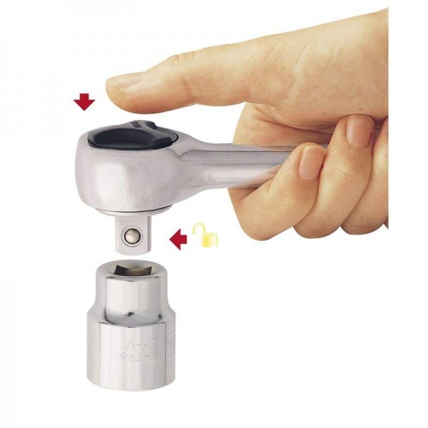 Рукоятка з храповим механізмом Stanley 1/4 160мм (4-86-395)