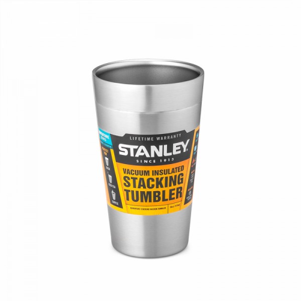 Термокружка Stanley Adventure Stacking 0.47л Сталева (6939236332590)