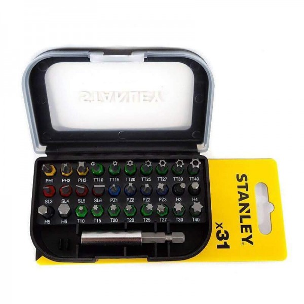 Набір біт з магнітним утримувачем Stanley FatMax 60 мм (STA60490)