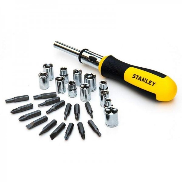 Викрутка-набір Stanley з тріскачкою (0-54-925)