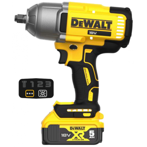 Гайковерт ударний акумуляторний безщітковий DeWALT DCF900P2T