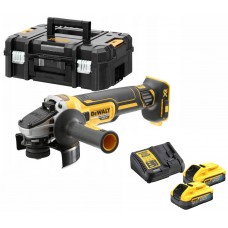 Аккумуляторная угловая бесщеточная шлифмашина DeWALT DCG405H2T 18 B XR Li-lon