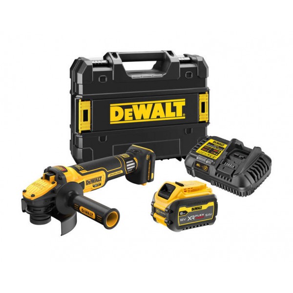 Шлифмашина угловая - болгарка аккумуляторная DeWALT DCG409VST1 18 B XR Li-lon