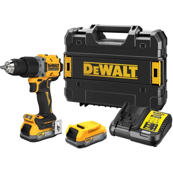 Дриль-шурупокрут безщітковий DeWALT DCD800E2T XR Li-Ion PowerStack 18 В