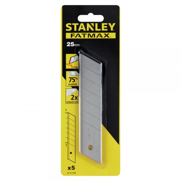 Лезо 25мм FatMax® з сегментами, що відламуються (5шт.) Stanley 0-11-725