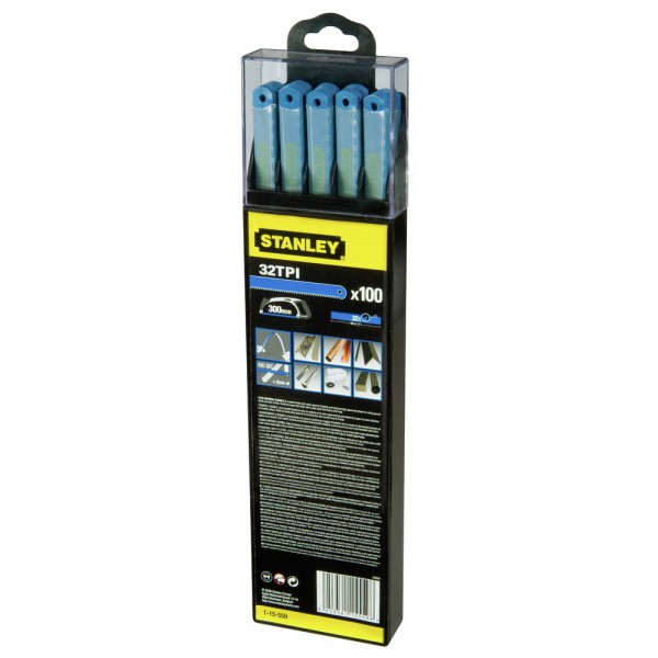 Полотно ножівкове TPI 32 300мм універсальне, біметалеве (уп.1/10/100) Stanley 1-15-559