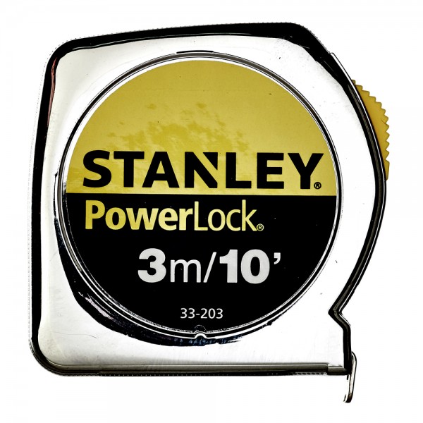 Рулетка 3м (10`)х12.7мм Powerlock комбінована з корпусом з АБС-пластику Stanley 0-33-203