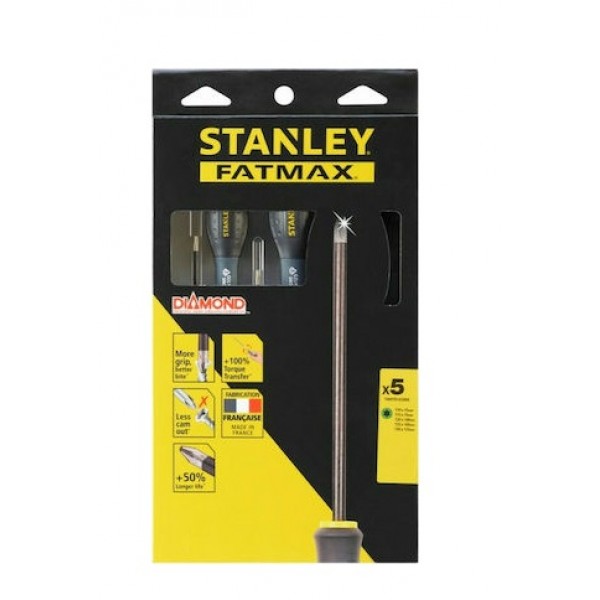 Набір викруток 4 шт FatMax з алмазною обробкою жала Stanley FMHT0-62060
