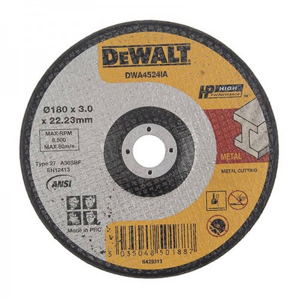 Круг відрізний HIGH PERFORMANCE DeWALT DWA4524IA