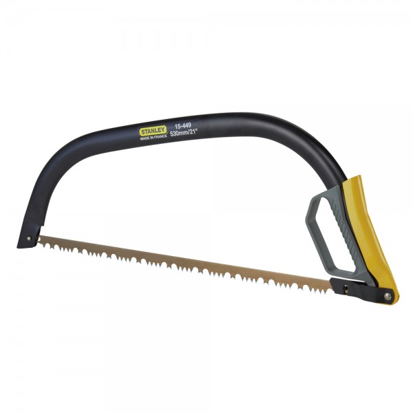 Пила лучкова 530мм пластикова ручка (американський зуб, для сирої деревини) (уп.5) Stanley 1-15-449