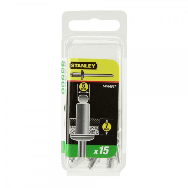 Заклепки 5х6 (15шт.) (блістер) (уп.10) Stanley 1-PAA64T