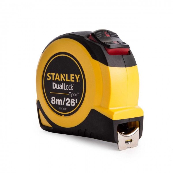 Рулетка 8 м (26") х 25 мм "Tylon™" подвійне блокування Stanley STHT36807-0