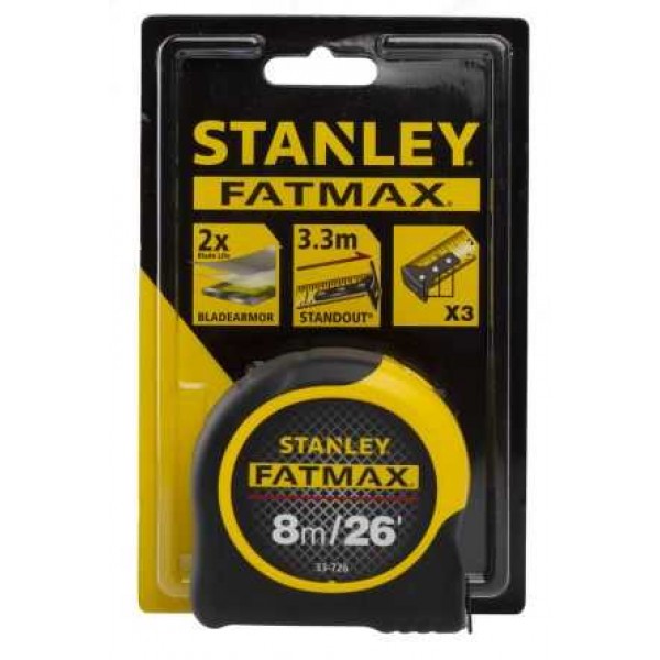 Рулетка 8 м (26`) х 32 мм FatMax Blade Armor Stanley 0-33-726