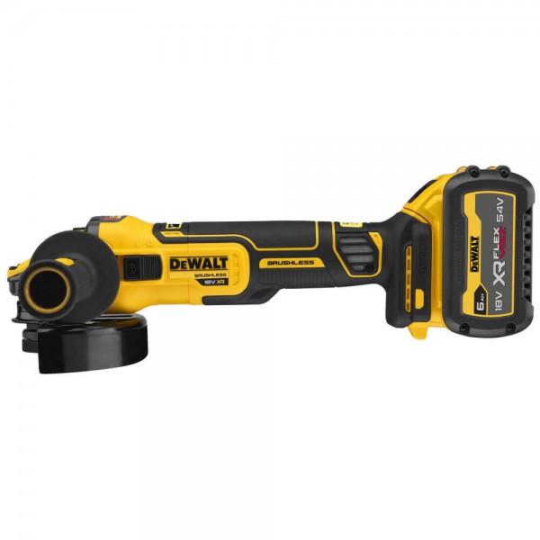 Шлифмашина угловая - болгарка бесщеточная аккумуляторная DeWALT DCG409T1 18 B XR Li-lon FLEXVOLT ADVANTAGE