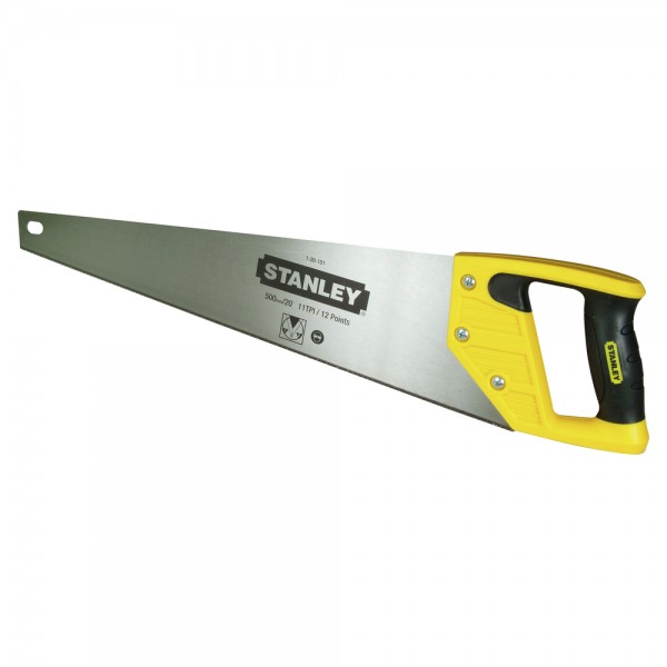 Ножівка по дереву 550мм 11TPI серія "OPP Fine Finish" універсальний загартований зуб Stanley 1-20-095