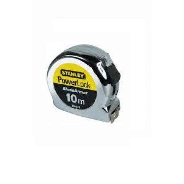 Рулетка 8 м х 25 мм MICRO POWERLOCK армована стрічка Stanley 1-33-527