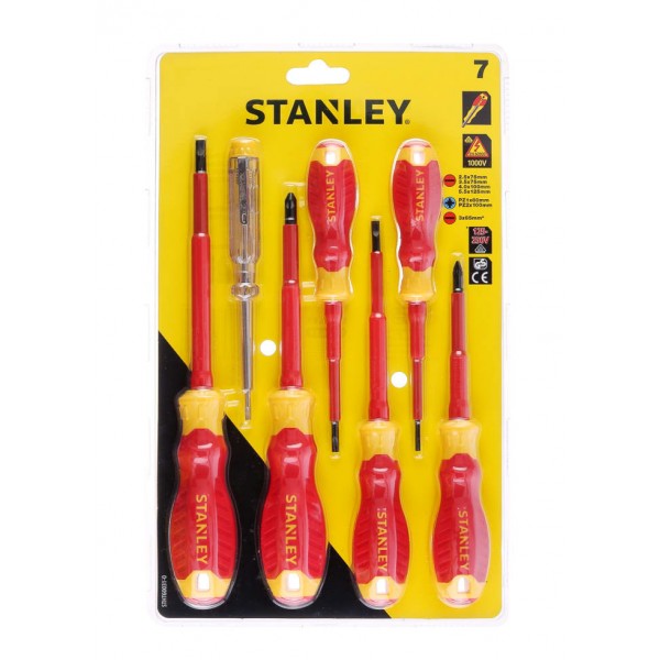 Набір викруток 7 шт ізольованих Stanley STHT60031-0