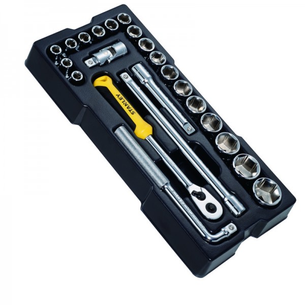 Набір інструментів 1/2" 23 шт., в ложементі Stanley STMT1-74173