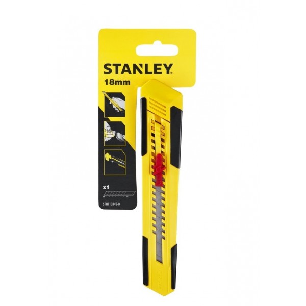 Нож 9 мм сегментированое лезвие 130 мм пластик серия SM, 3 шт Stanley 2-10-150