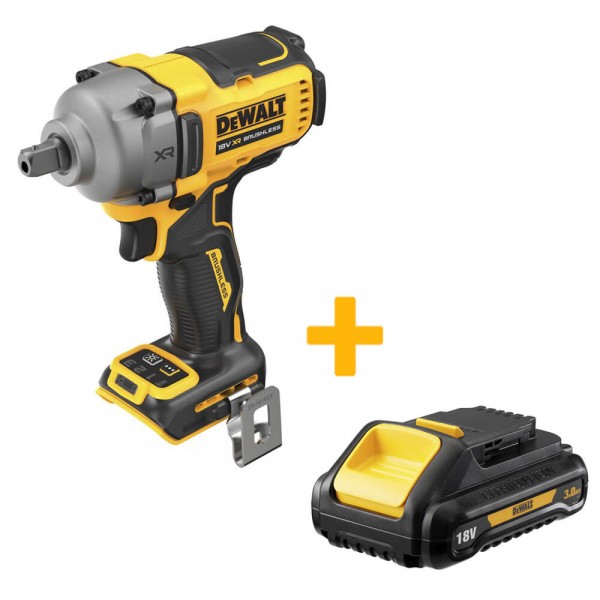 Гайковерт ударний безщітковий DeWALT DCF892N+DCB187 XR Li-Ion 18 В