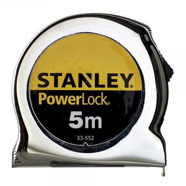 Рулетка 5м х 19мм MICRO POWERLOCK армована стрічка Stanley 0-33-552