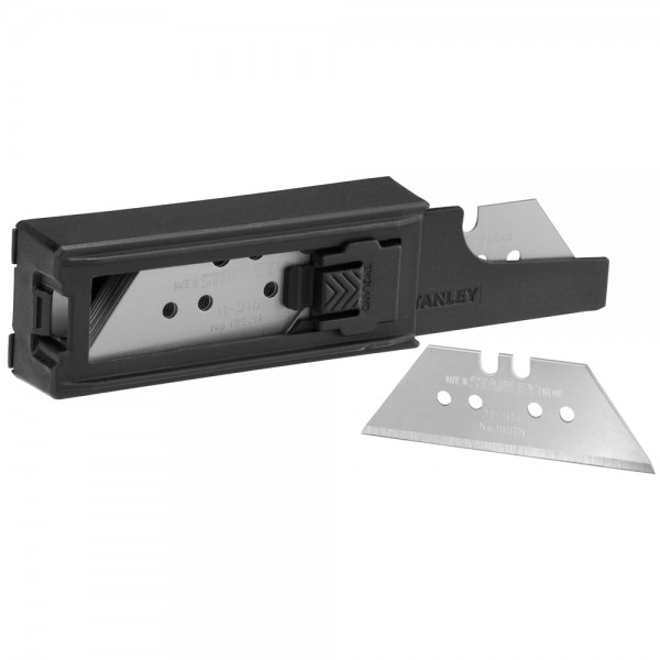 Лезо ножа 1992Н (з отворами) для оздоблювальних робіт (100 шт. у 10 диспенсерах) (уп.1) Stanley 6-11-916