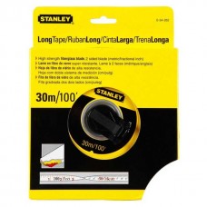 Рулетка 30 м х 12,7 мм скловолоконна стрічка Stanley 0-34-262