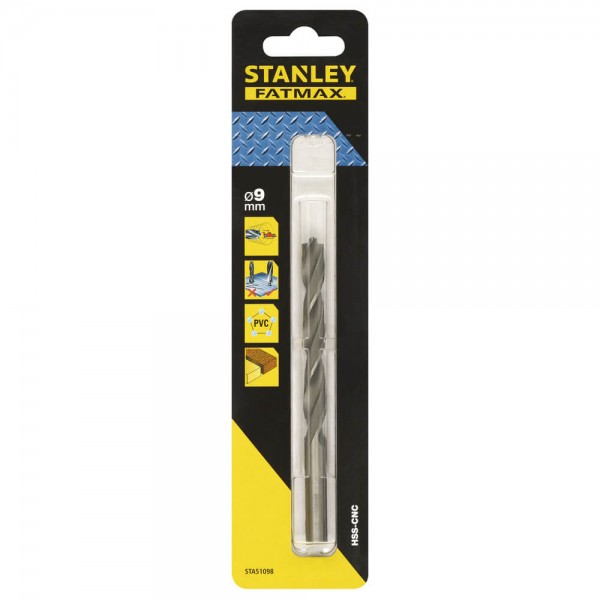 Cвердлo по металу Stanley Fat Max HSS-CNC 9х81х125 мм (STA51098)