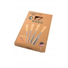 Набір стамесок 4 шт з дерев'яною ручкою "Stanley Sweetheart" (6, 12, 18, 25 мм) Stanley 1-16-791