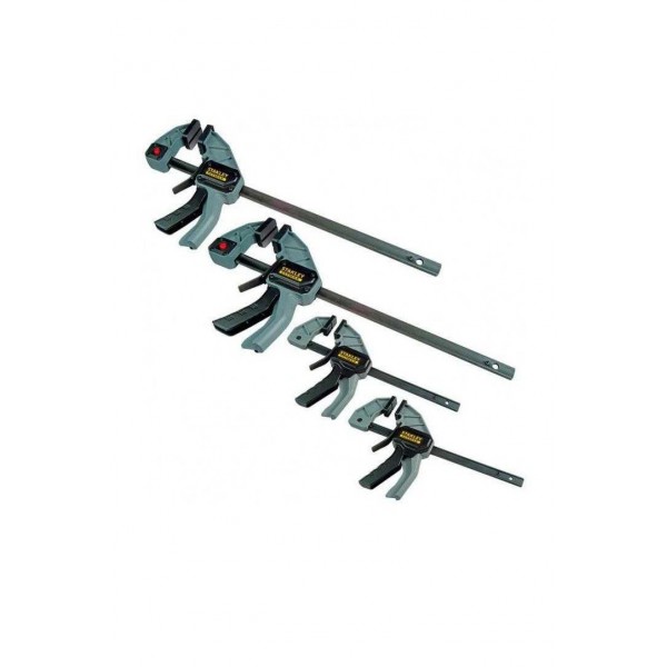 Струбцина-заскочка плотницька 4 шт набір FatMax (2хFMHT0-83235 + 2хFMHT0-83232) Stanley FMHT0-83243