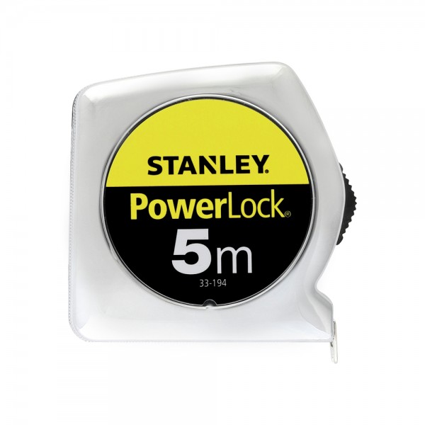 Рулетка 5м х 19мм Powerlock із пластмасовим корпусом Stanley 0-33-194