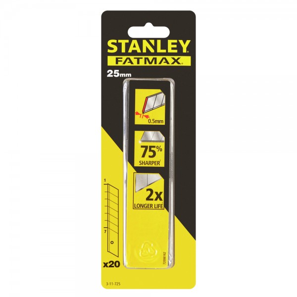 Лезо Stanley FatMax 25мм 20шт (3-11-725)