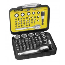 Набір біт "EXPERT LINE" з гролівками та тріскачкою 40 шт Stanley 1-13-906