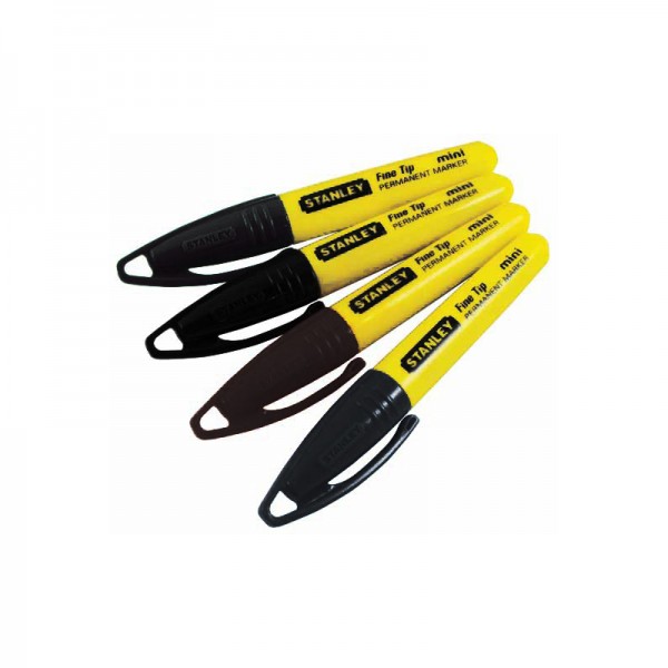 Маркери-міні "Stanley®" із загостреним наконечником чорні контейнер 72 шт. Stanley 1-47-324_72