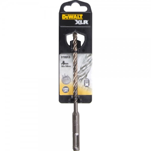 Бур SDS-Plus, XLR, 4 кромки, 6x160x100 мм DeWALT DT8913