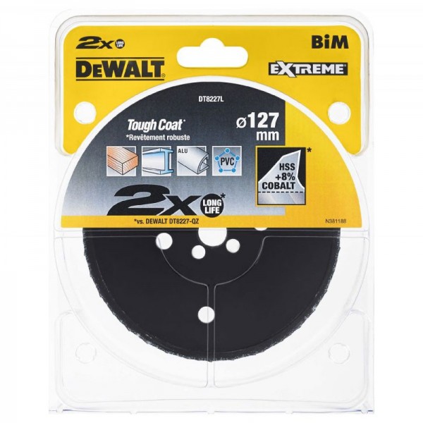 Цифенбор-коронка биметаллическая EXTREME LongLife DeWALT DT8227L