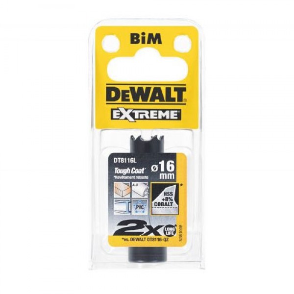 Цифенбор-коронка биметаллическая EXTREME LongLife DeWALT DT8116L