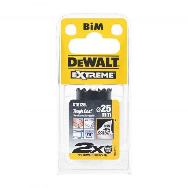 Ціфенбор-коронка биметаллическая EXTREME LongLife DeWALT DT8125