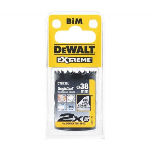 Ціфенбор-коронка биметаллическая EXTREME LongLife DeWALT DT8138L