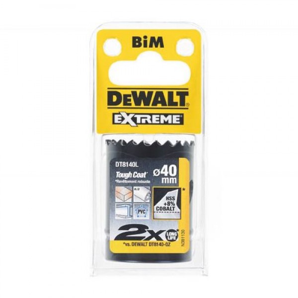 Ціфенбор-коронка биметаллическая EXTREME LongLife DeWALT DT8140