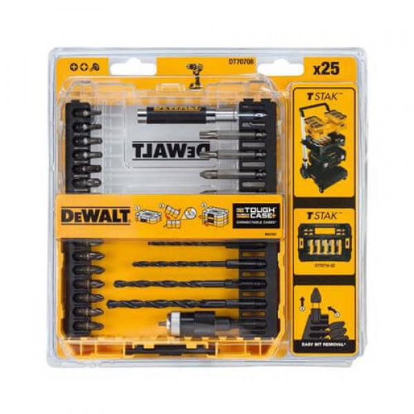 Набір біт і свердел DeWALT DT70708