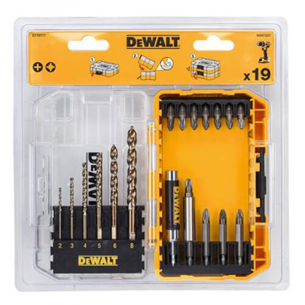 Набір біт і свердел DeWALT DT70711