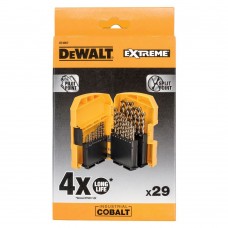 Набір свердел по металу INDUSTRIAL COBALT EXTREME діаметри 1-13 мм, 29 шт., DeWALT DT4957