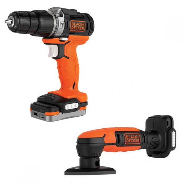 Набір з двох інструментів BLACK + DECKER BDCK121S1S