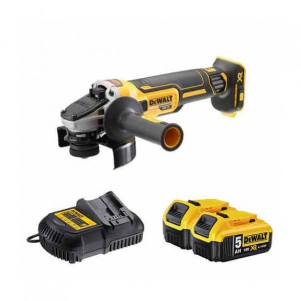 Шлифмашина угловая - болгарка аккумуляторная бесщёточная DeWALT DCG405P2