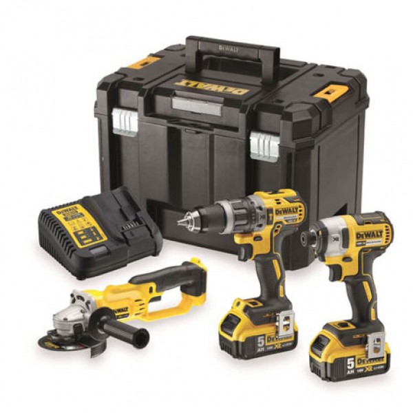 Набор из трех инструментов с бесщеточным двигателем DeWALT DCK383P2T