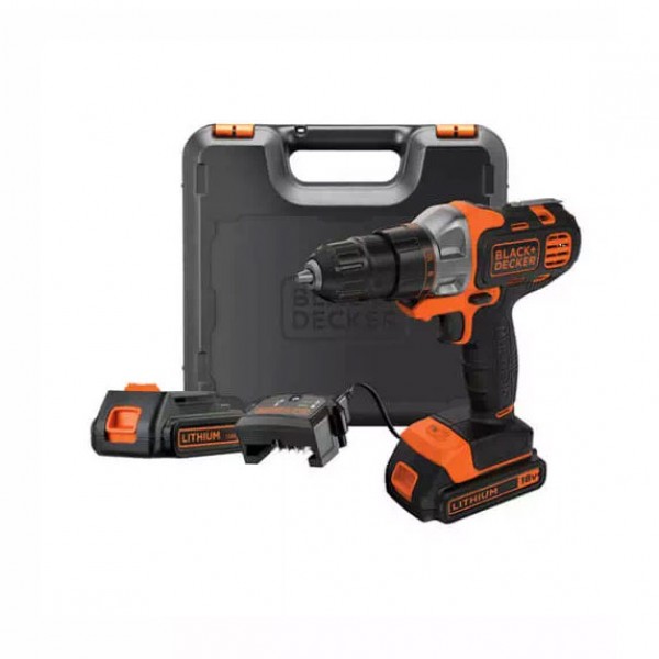 Дрель-шуруповерт аккумуляторная BLACK+DECKER MT218KB