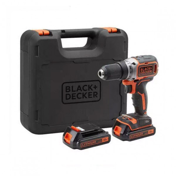 Дрель-шуруповёрт аккумуляторная бесщёточная BLACK+DECKER BL186KB