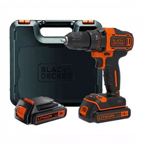 Дриль-шуруповерт акумуляторна BLACK + DECKER BDCDD186KB
