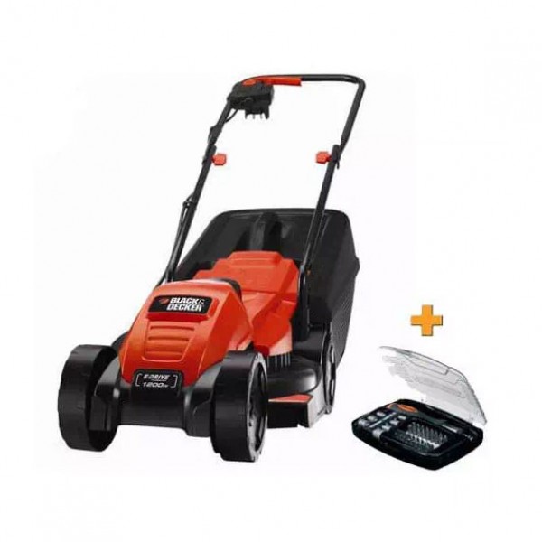 Газонокосарка електрична з безщітковим двигуном BLACK + DECKER EMAX32 + A7062